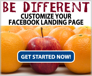 Do not settle for a default custom Facebook page - STAND OUT WITH A CUSTOM PAGE TODAY!
